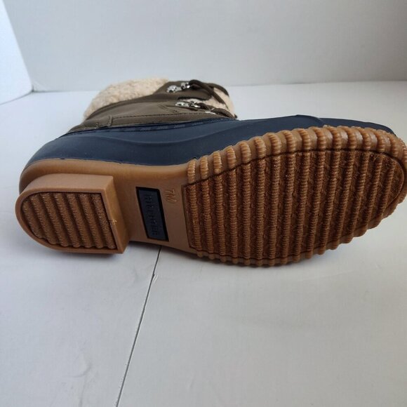 Ladies SZ 7M Tommy Hilfiger Blue/Green Rain/Snow Boots - Picture 6 of 6